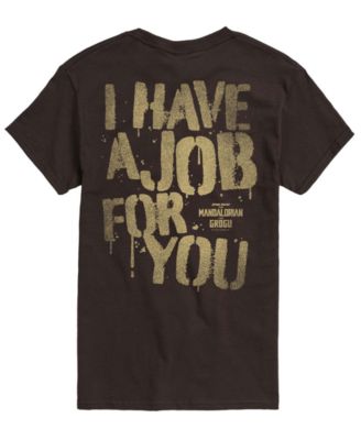 Men's The Mandalorian & Grogu Have Job For You Graphic T-Shirt