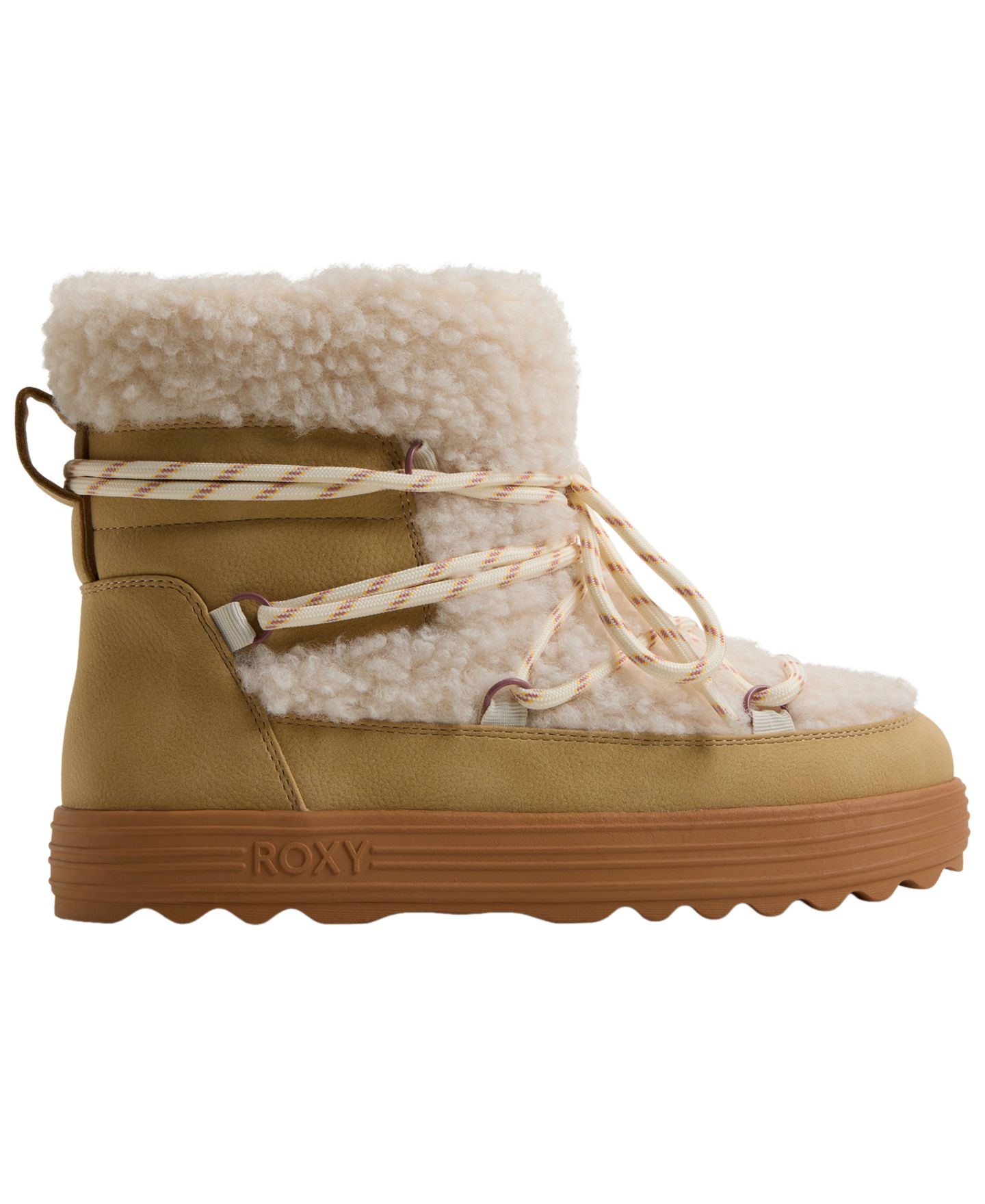 Женские ботинки Roxy Hot Cocoa Lace-Up Ankle Booties, цвет: Рыжевато-коричневый замшевый — фото 2