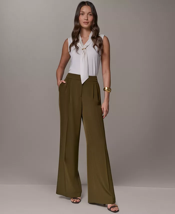 Women's Mid-Rise Wide-Leg Pants - thumbnail 9