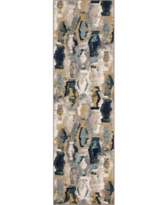 Soiree Gimlet Jade 2'4" x 7'10" Runner Rug