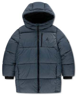 Boys' and Girls' 8-20 Mid-Length Long-Sleeve Puffer Jacket