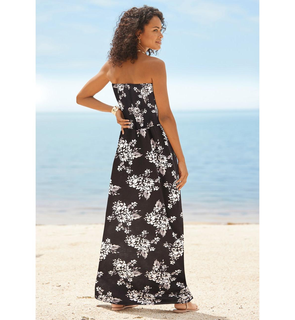 Lascana Women's Bandeau Maxi Dress