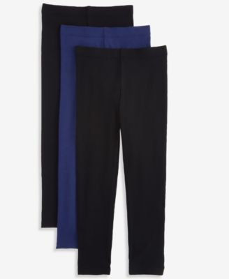 Toddler Girls' 12M-5T Solid Pull-On Leggings, 3-Pack