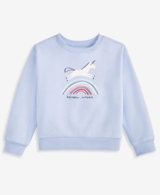 Toddler Girls' 12M-5T Rainbow Jumper Unicorn Sweatshirt