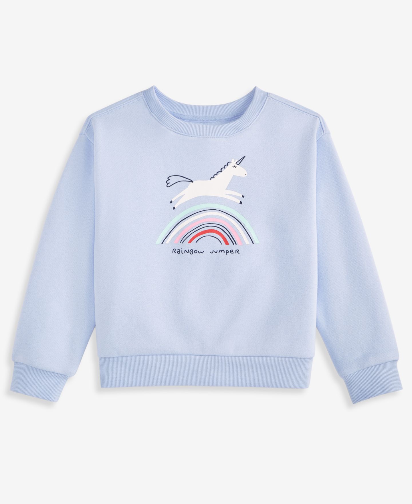 Толстовки Epic Threads Rainbow Jumper Unicorn Sweatshirt для девочек-малышей, цвет: Lucien Blu — фото 1