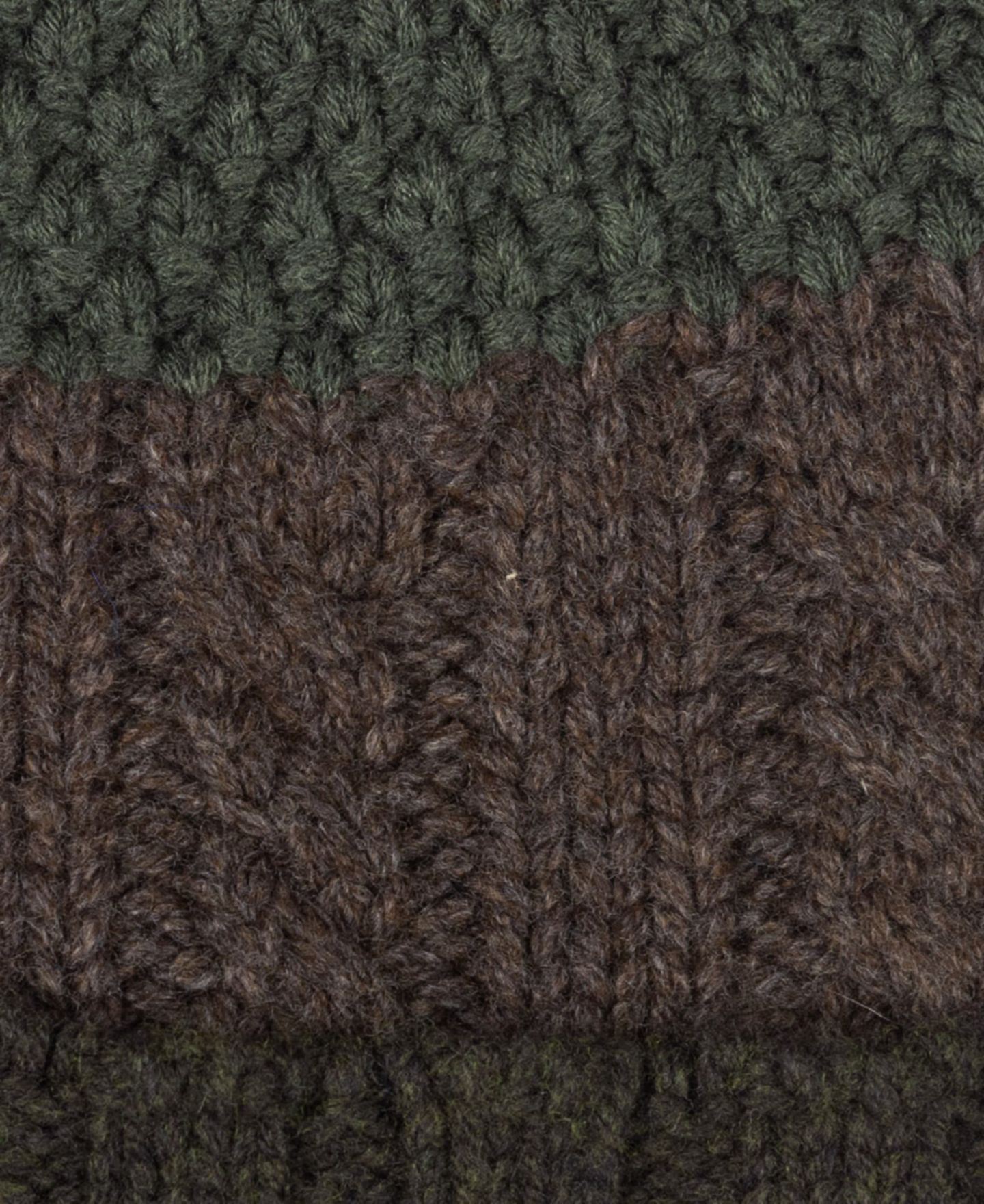 Мужская шапка Polo Ralph Lauren Intarsia Patchwork Beanie Hat, цвет: Оливковый разноцветный — фото 3
