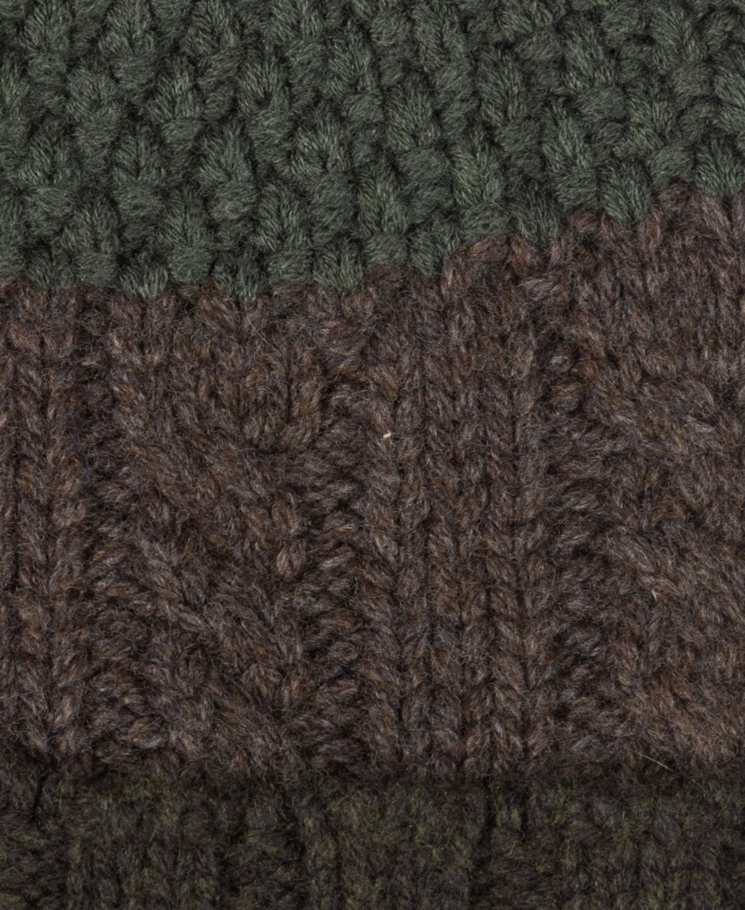 Men's Intarsia Patchwork Beanie Hat