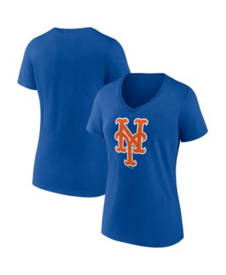 Women's Royal New York Mets V-Neck T-Shirt