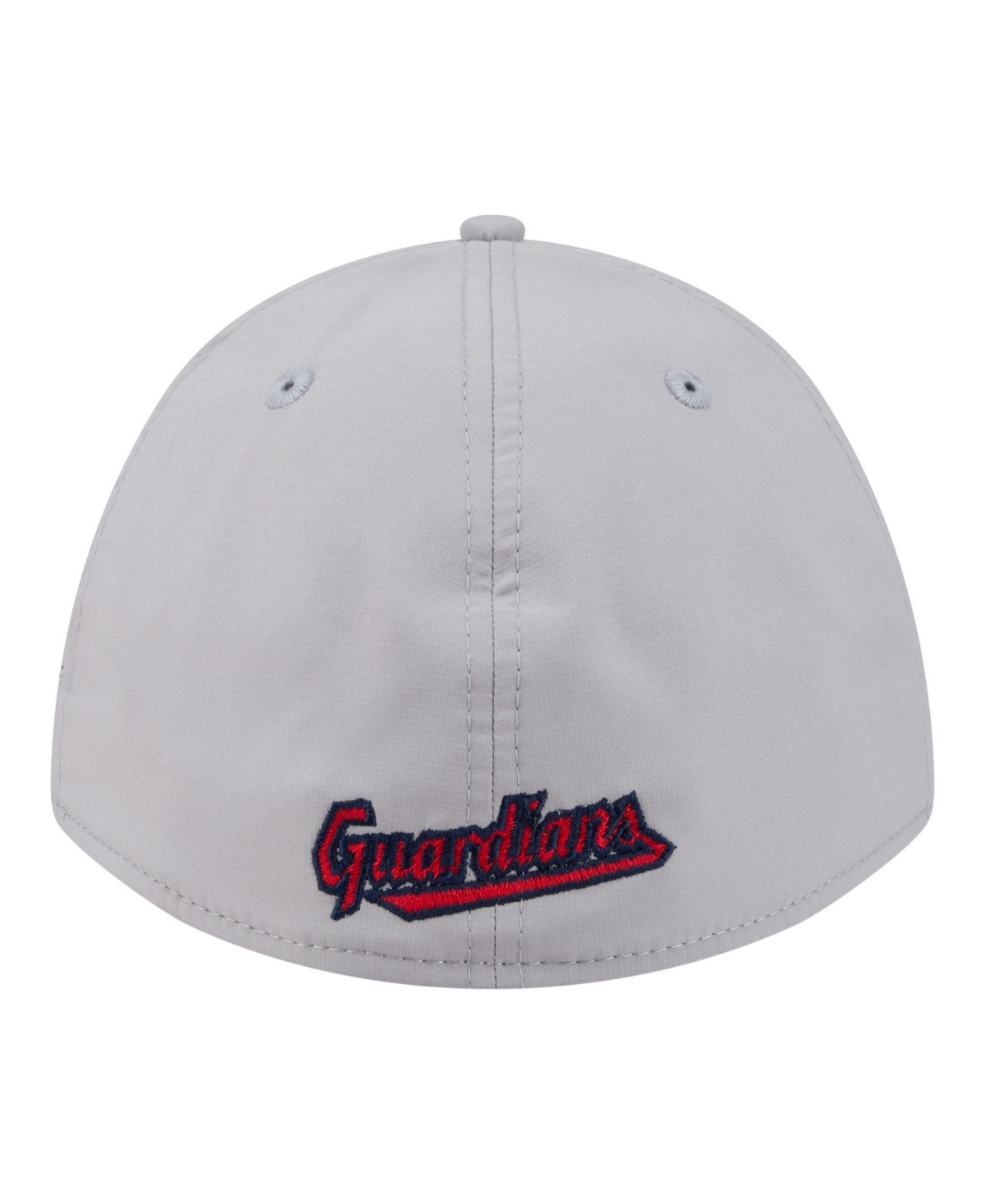 New Era Men's Gray Cleveland Guardians Patch 39THIRTY A-Frame M-Crown Perforated Flex Hat