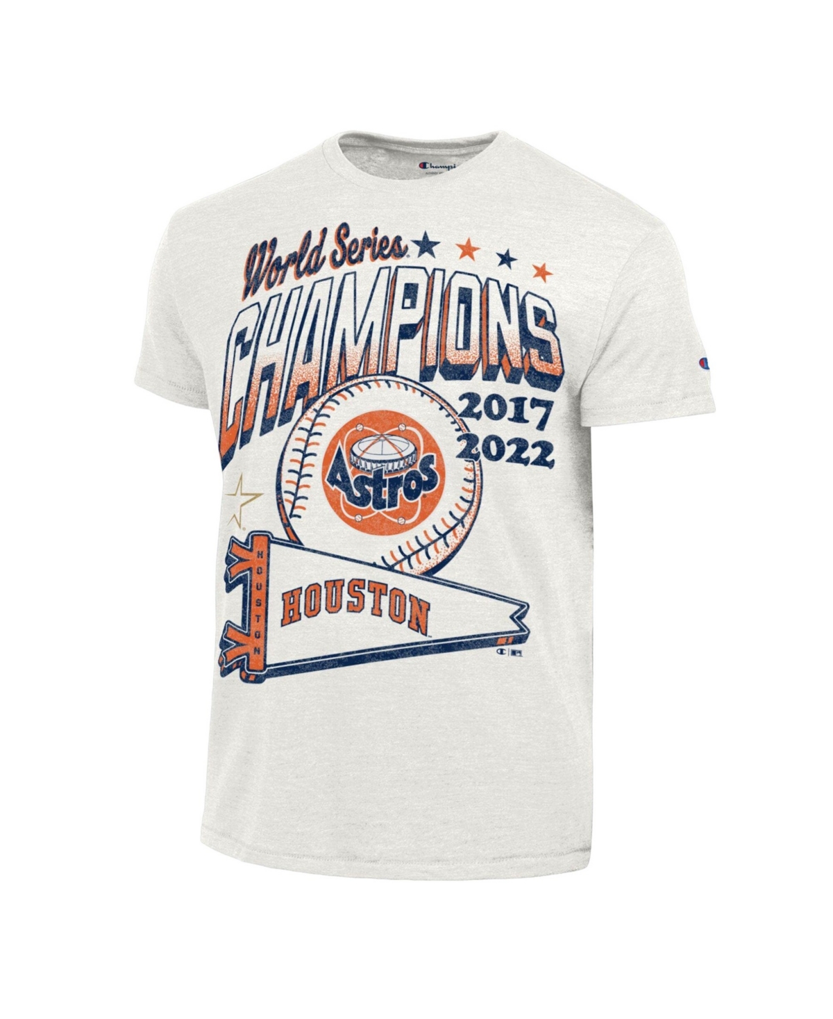Champion Men's White Houston Astros Winning Tradition Cooperstown Tri-Blend T-Shirt
