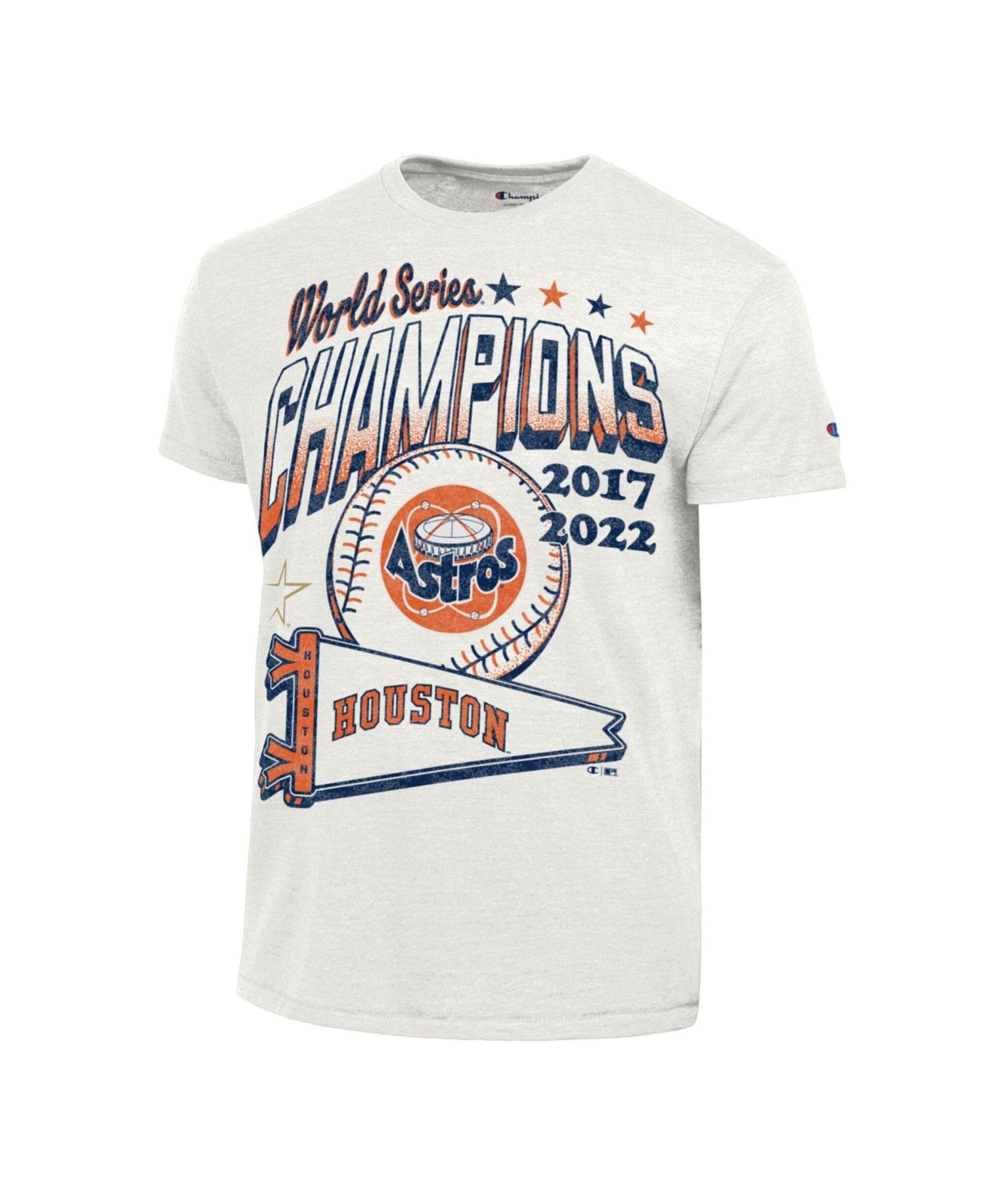 Men's White Houston Astros Winning Tradition Cooperstown Tri-Blend T-Shirt