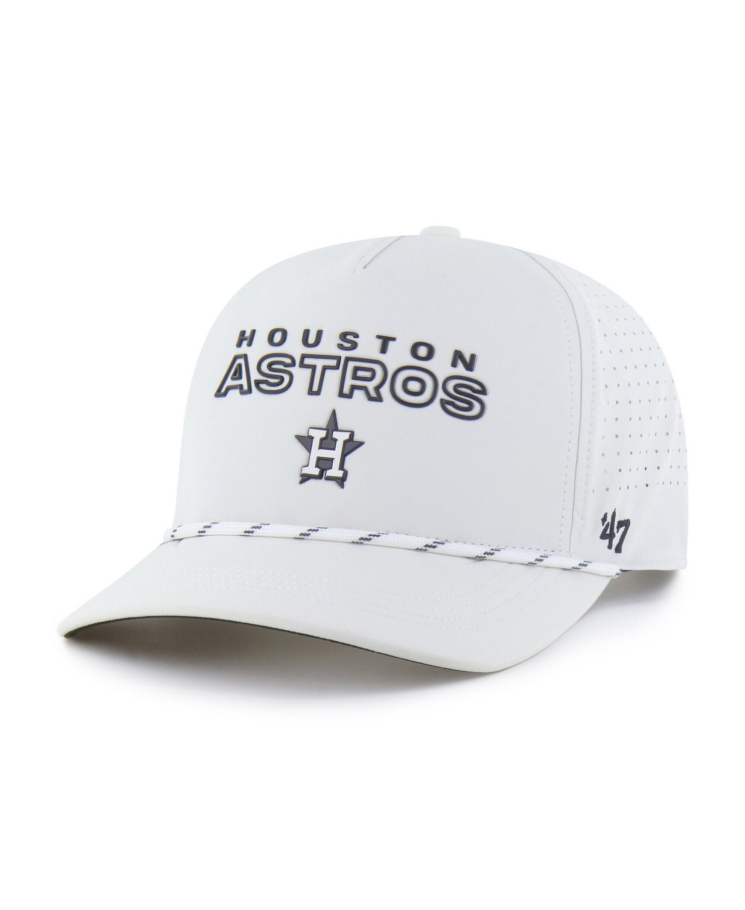 Men's White Houston Astros Forward Vault Hitch Adjustable Hat