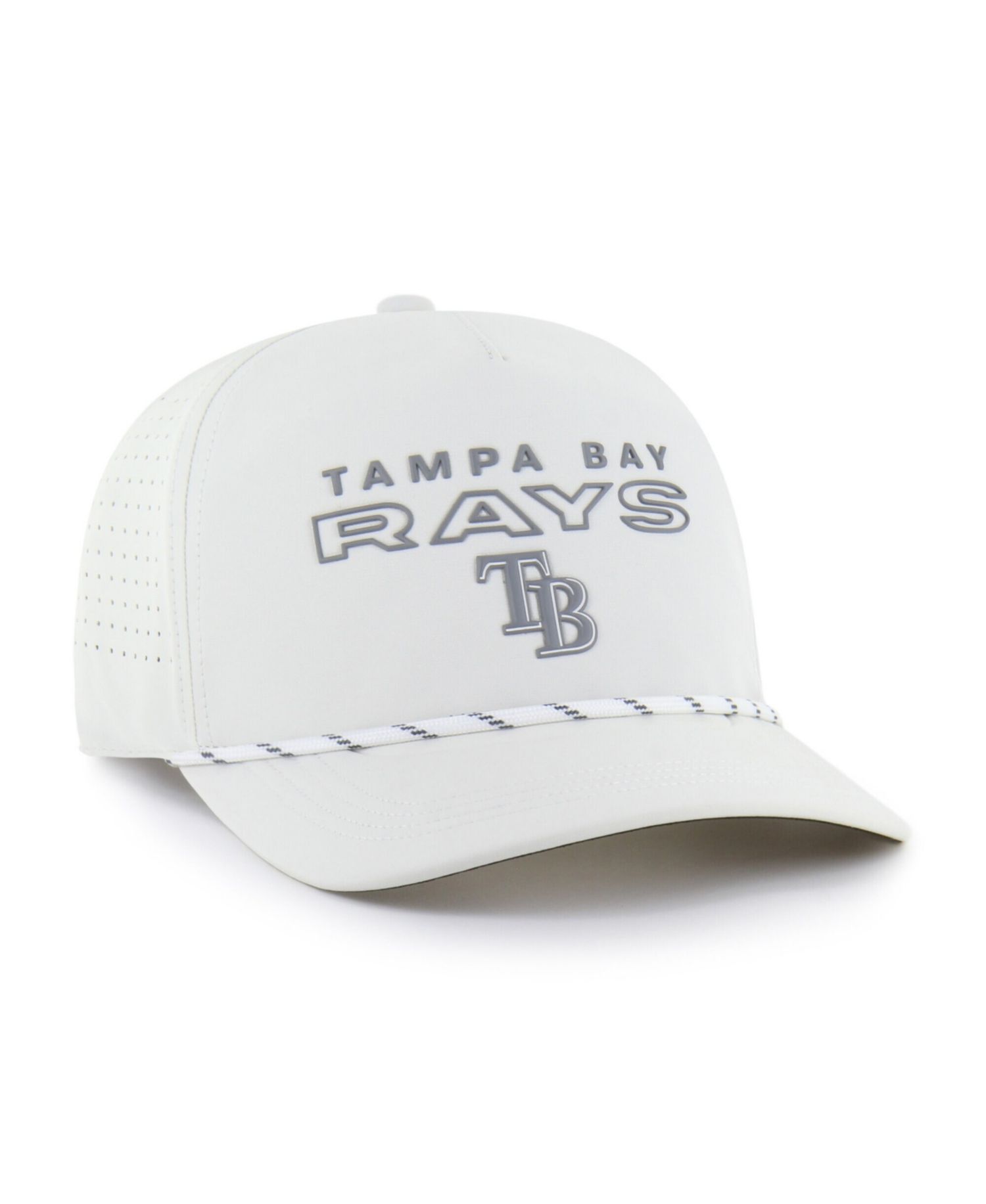 Men's White Tampa Bay Rays Forward Vault Hitch Adjustable Hat