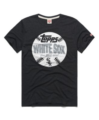 Men's Charcoal Chicago White Sox MLB x Topps Baseball the Real One Tri-Blend T-Shirt