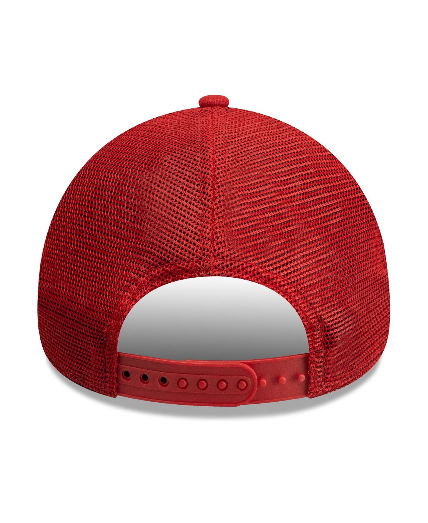 Men's Red St. Louis Cardinals Side Script 9FORTY A-Frame Trucker Adjustable Hat