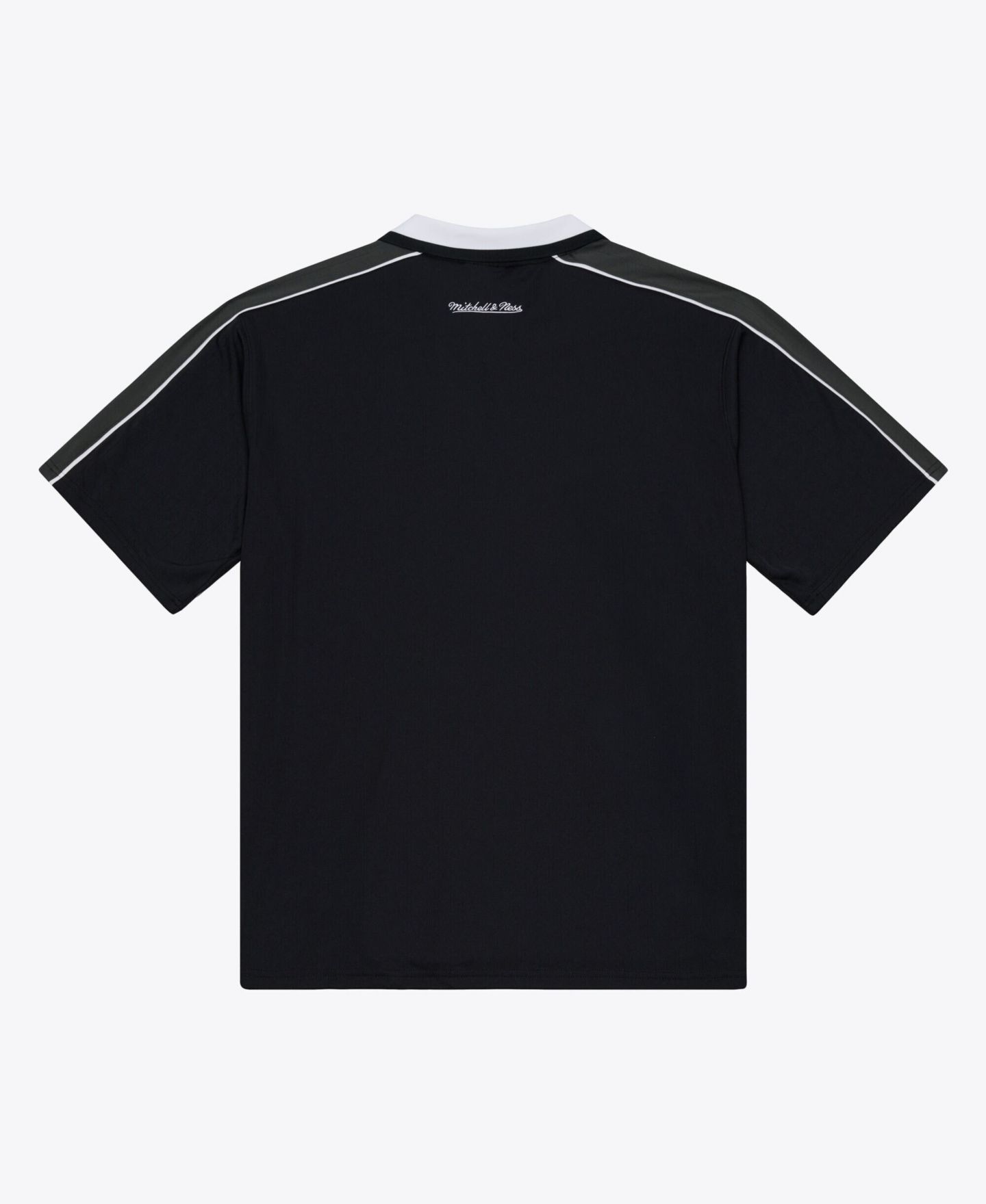 Мужской топ Mitchell & Ness Black San Antonio Spurs Polo Jersey — фото 2