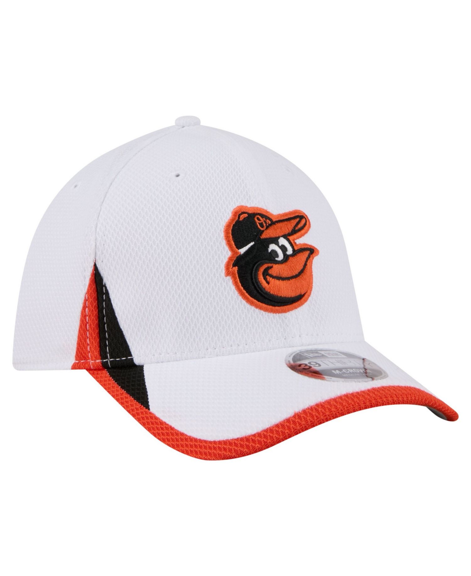 Men's White Baltimore Orioles Cut n Sew 39THIRTY Flex Hat