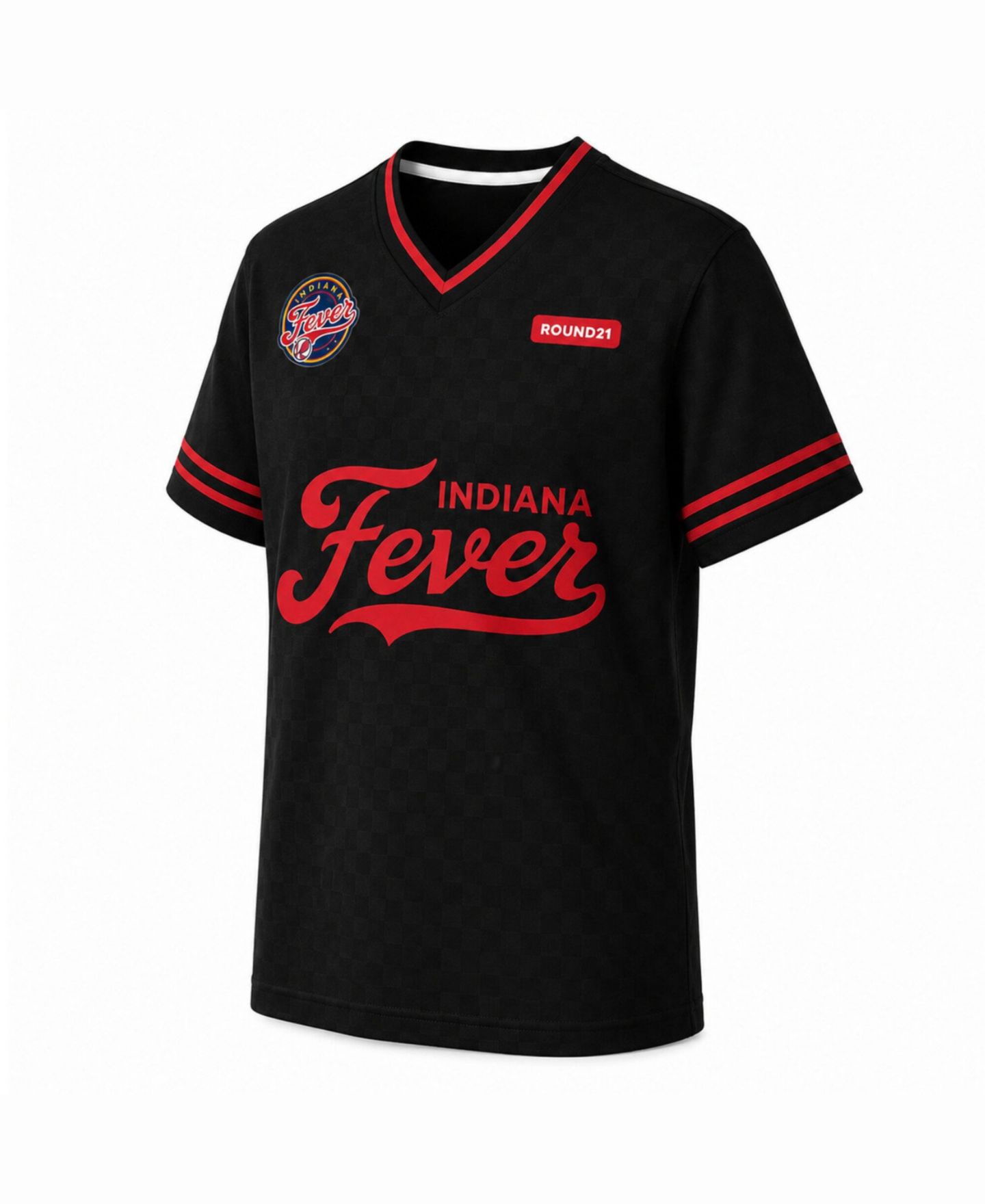 Мужской топ Round21 Black Indiana Fever Soccer Jersey — фото 2