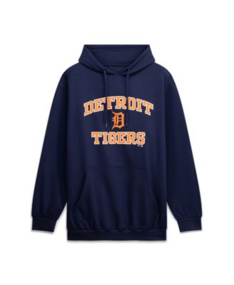 Men's Navy Detroit Tigers Big & Tall Heart & Soul Hoodie