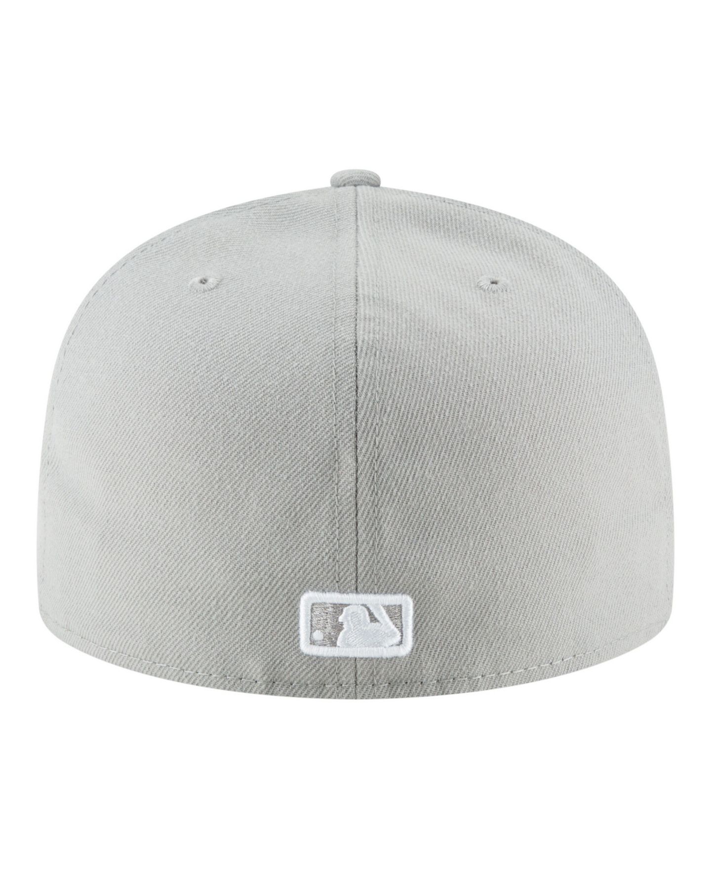 Мужская кепка New Era Gray Los Angeles Dodgers Blue Heaven on Earth Stadium Patch 59FIFTY Fitted Hat — фото 4