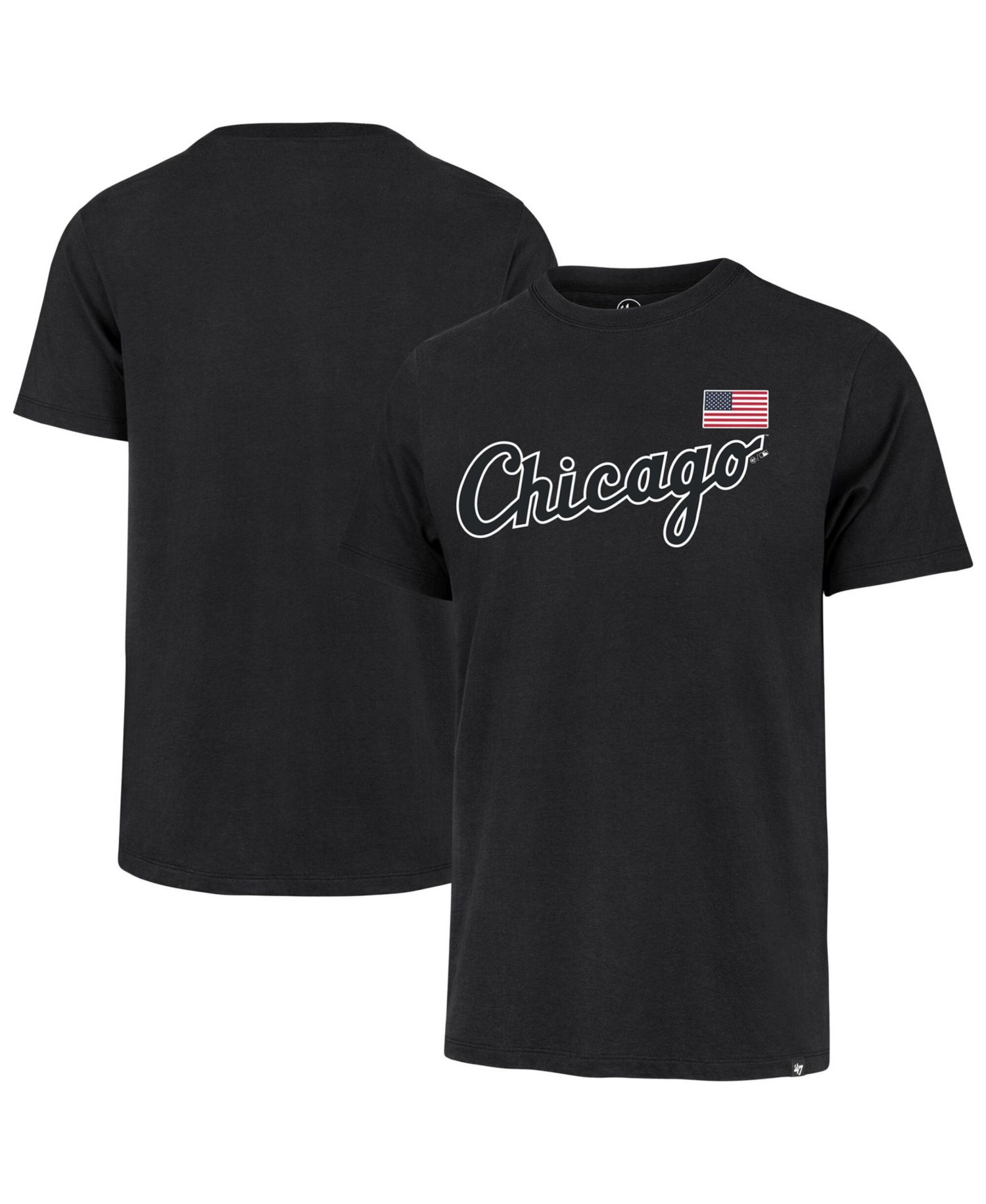 Men's Black Chicago White Sox Heritage U.S. Flag T-Shirt