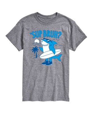 Men's Instant Message Sup Bruh Shark Graphic T-Shirt