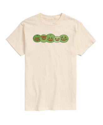 Men's Instant Message Watermelon Jackolantern Faces Graphic T-Shirt