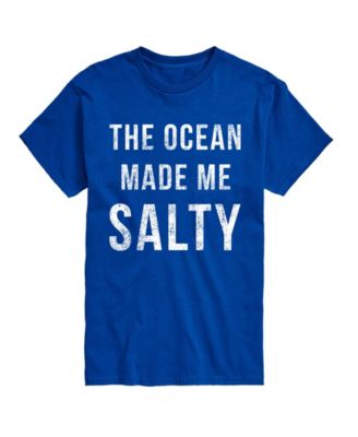 Men's Instant Message The Ocean Made Me Salty Graphic T-Shirt