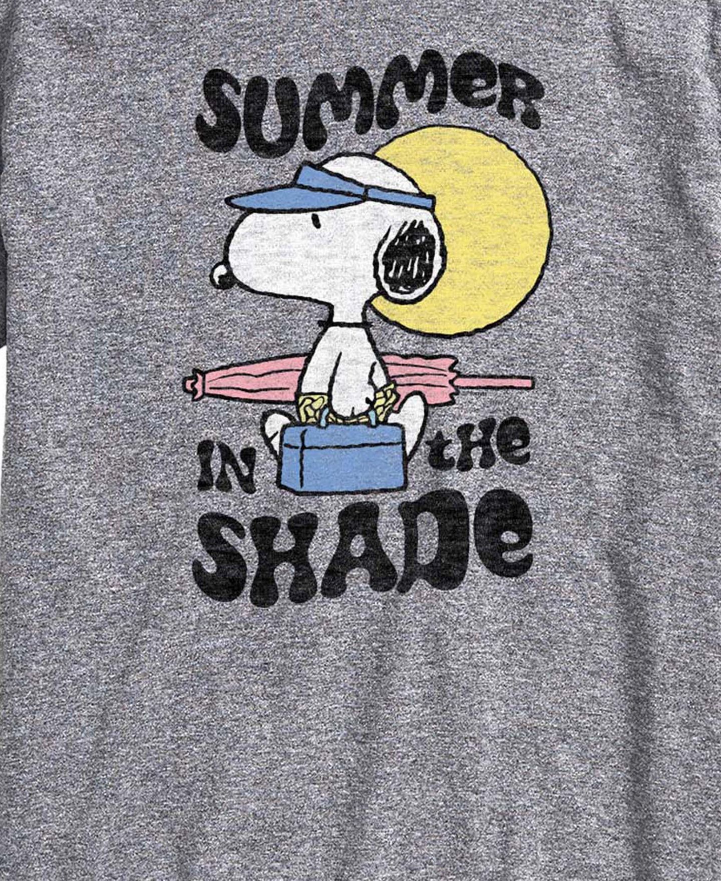 Мужская футболка AIRWAVES Peanuts Summer In The Shade Graphic, цвет: Меланжевый — фото 3