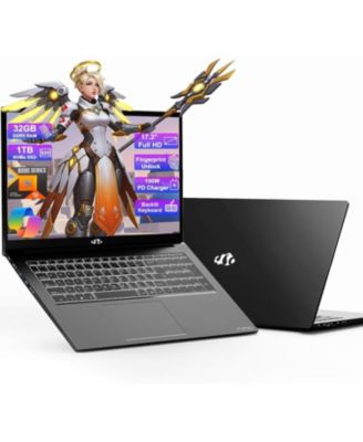 17.3" Gaming Laptop,AMD Ryzen 9 8945HS,32GB DDR5 RAM,1TB SSD, Radeon 780M Graphics,Fingerprint,AI-Powered Business and Gaming PC,Win 11