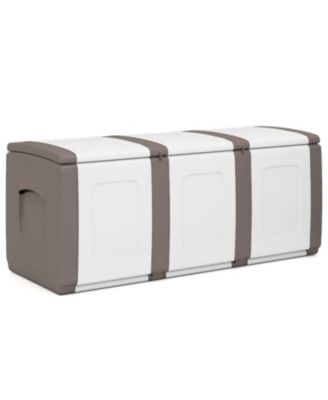 80 Gallon Patio Storage Container with Lockable Lid for Packages