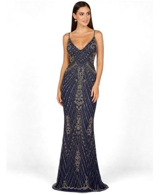 Women's Spaghetti Strap Beaded Dress