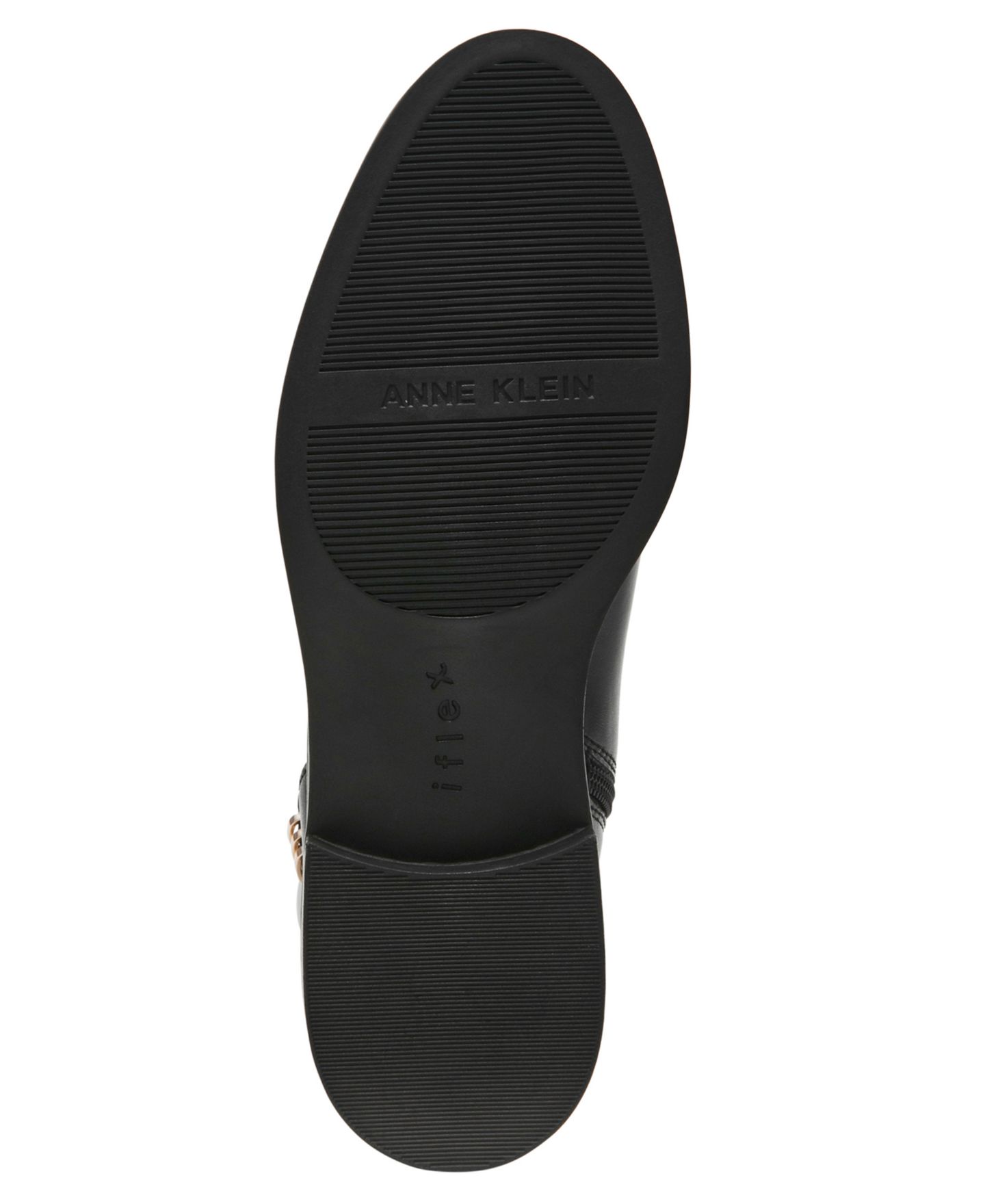 Женские ботинки Anne Klein Solana Zipper Tall, цвет: Чёрный гладкий — фото 6