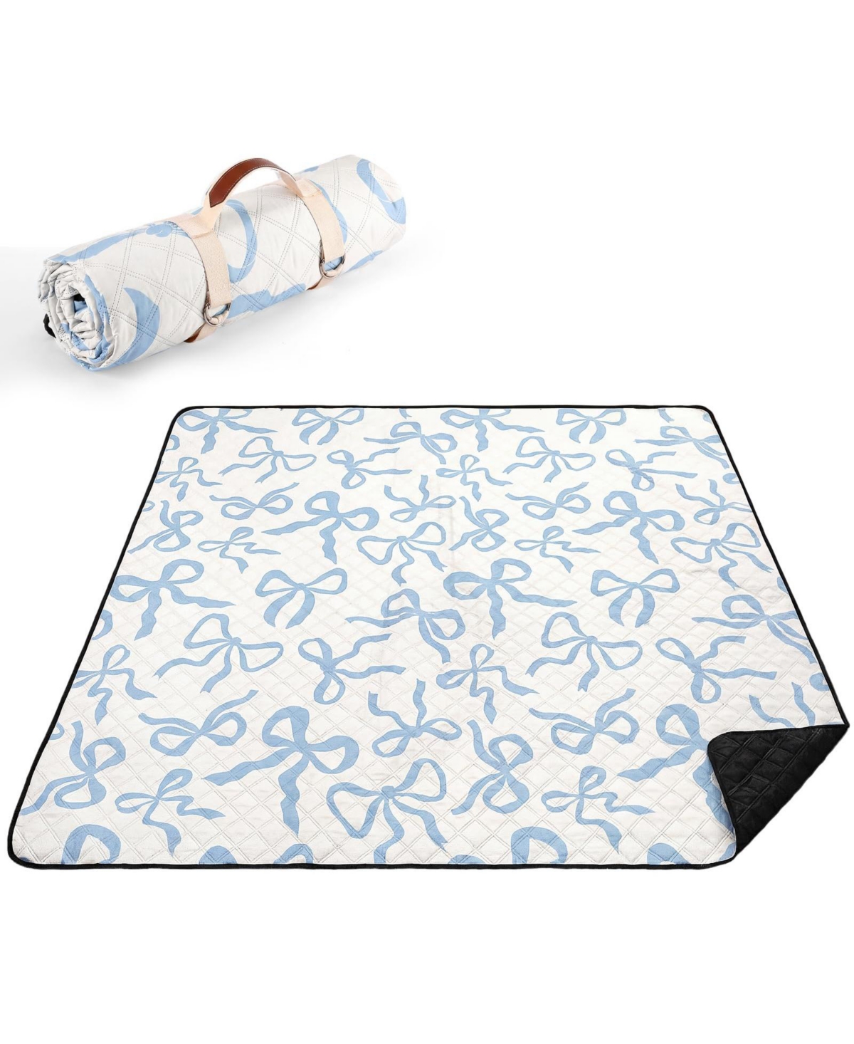 Aofar Bow Picnic Blanket Waterproof Camping Beach Mat