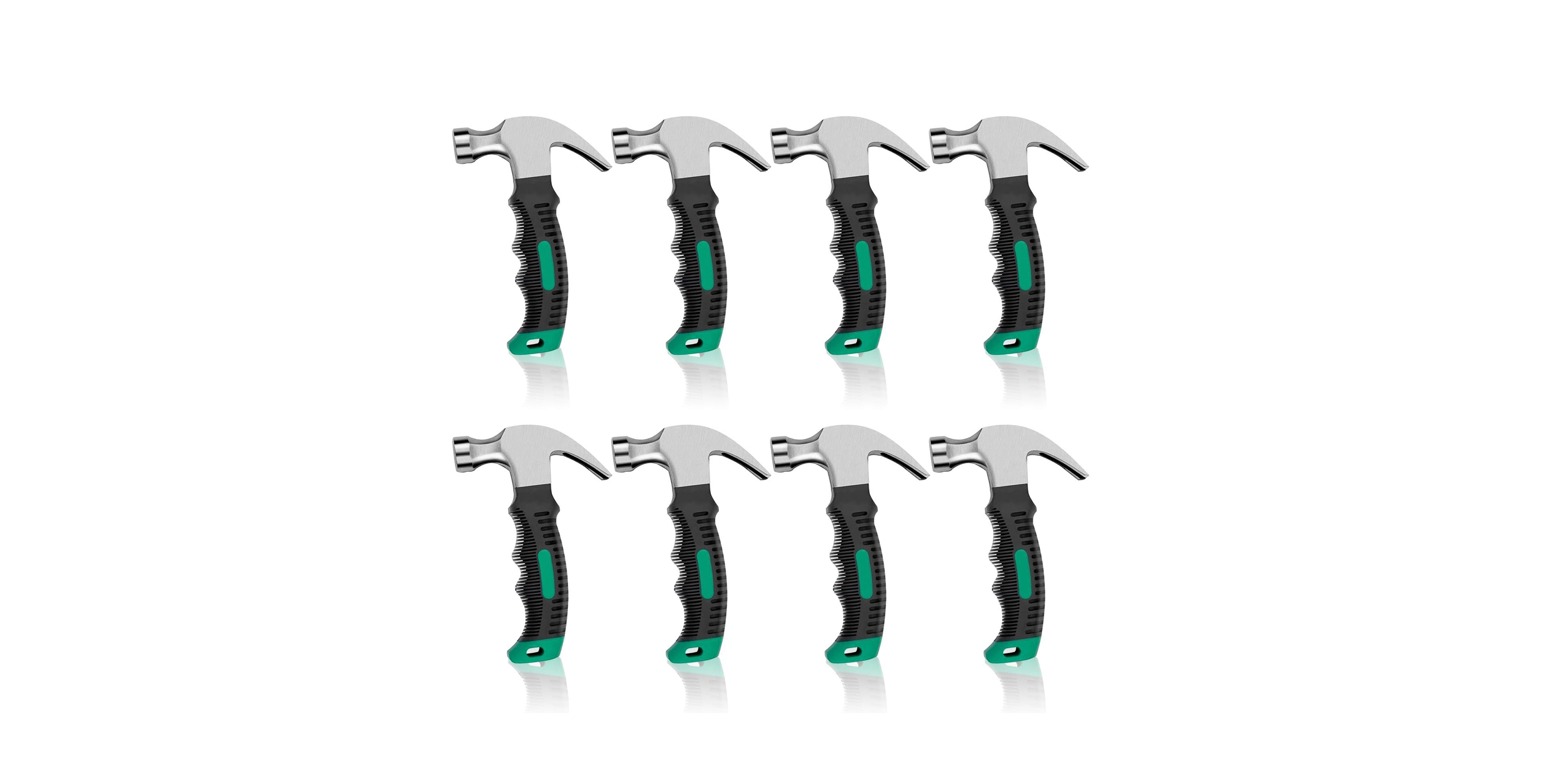 Xdovet Small Hammer Set Mini Claw Stubby Rubber Grip Camping Crafts Household