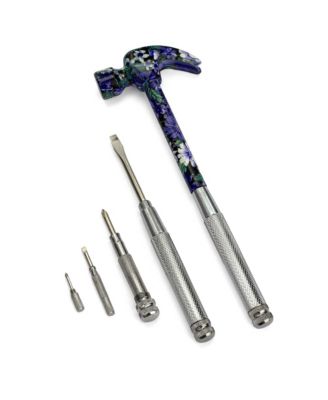 6 In 1 Hammer Multifunction Claw Tool Flower Print