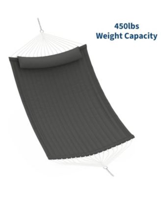 Durable Double Outdoor Hammock, Hanging Bed for Garden, Patio, Lawn
