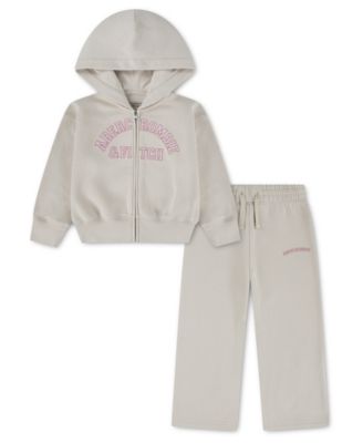 Toddler Girls' 2T-5T Logo Full-Zip Hoodie and Pants, 2-Piece Set