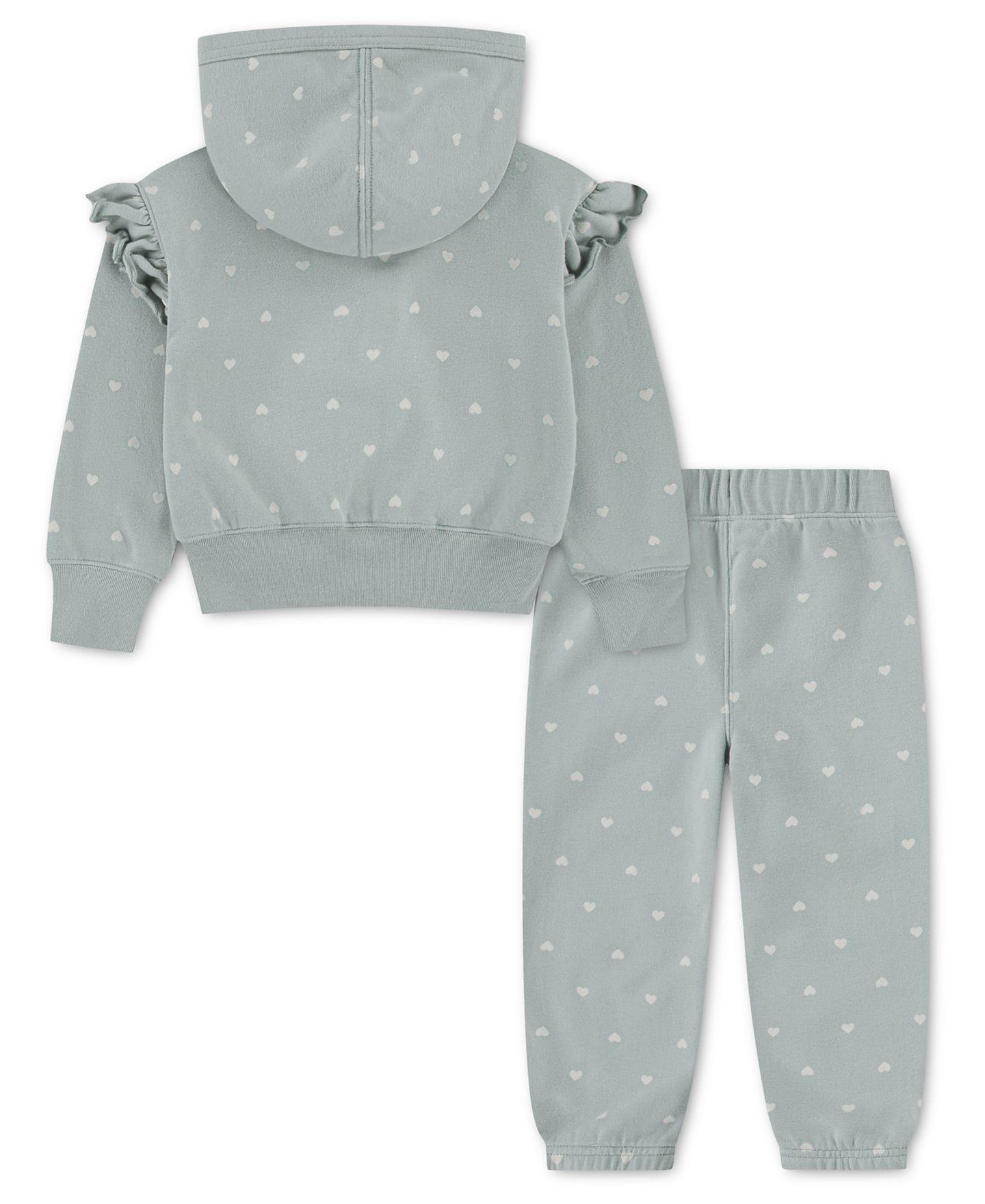 Детский комплект abercrombie kids: худи на молнии и брюки, 2T-5T, цвет: Аквамариновый серый — фото 2