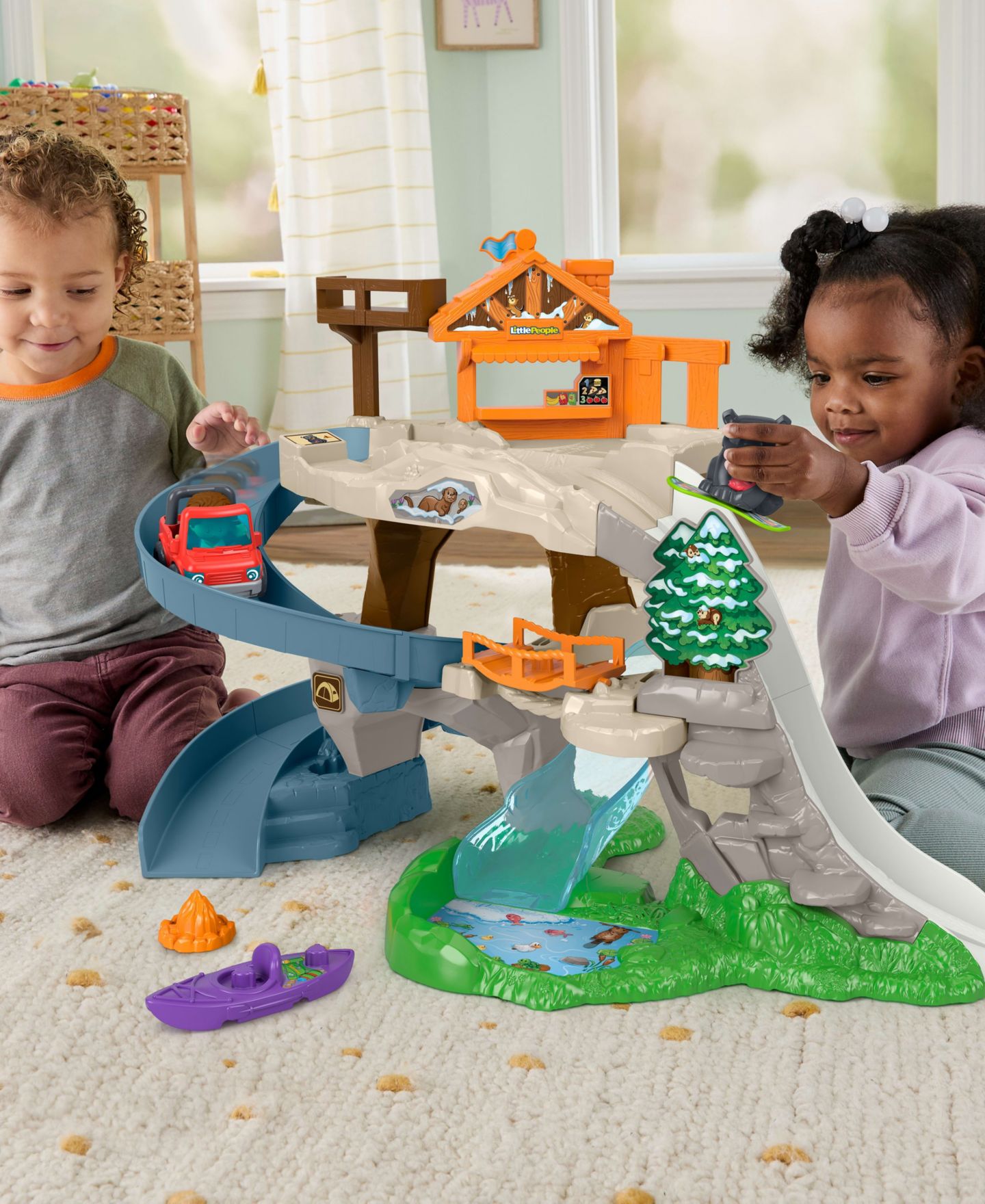 Детский игровой набор Fisher Price Ultimate Mountain Playset, Ages 1+ — фото 6