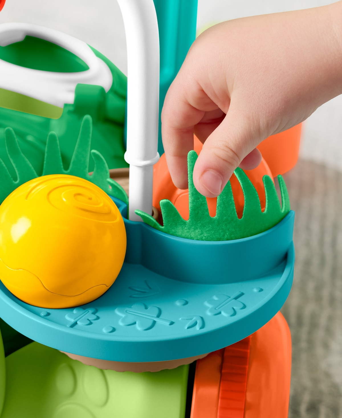Fisher Price Moves with You Turtle Walker with 5 Balls Push Toy