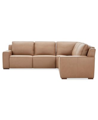 Aspen 3PM 5-Piece Leather Sectional Sofa Set (LAF Recliner, RAF Recliner, 2 Armless Recliner, Corner)