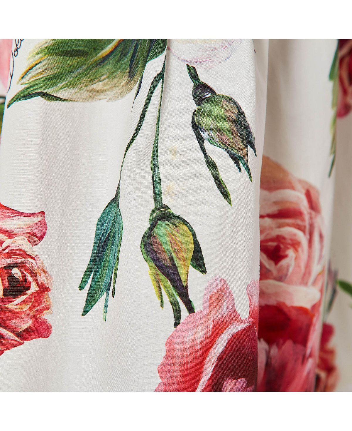 Pre-Owned Dolce & Gabbana Women's Pre-Owned Dolce and Gabbana Floral Print Cotton Ruffled Dress view 4 — MAYCSS fashion products