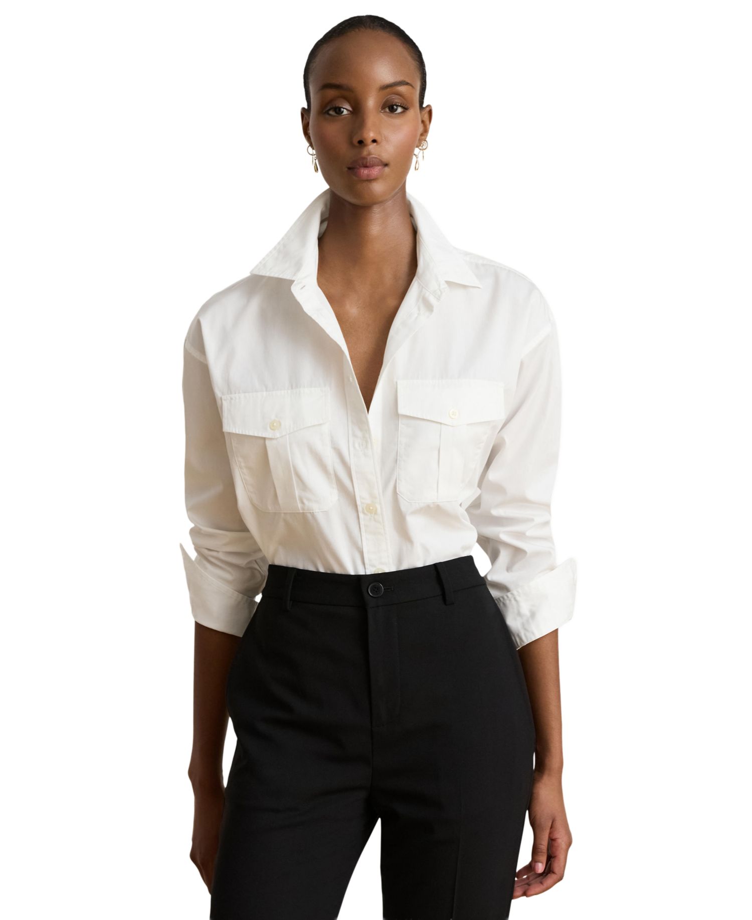 Women's Long-Sleeve Button-Front Shirt