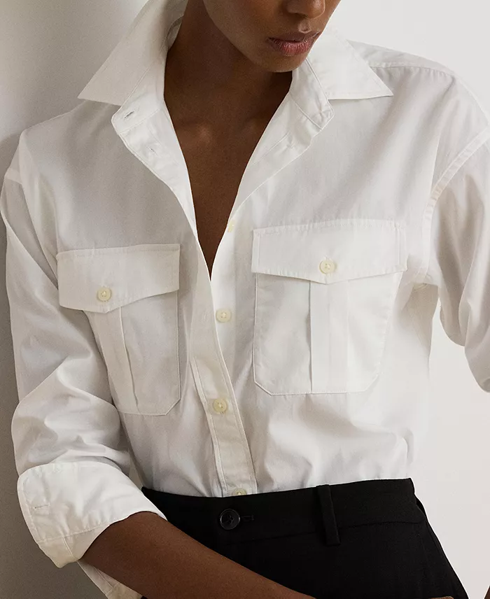 Women's Long-Sleeve Button-Front Shirt - thumbnail 4