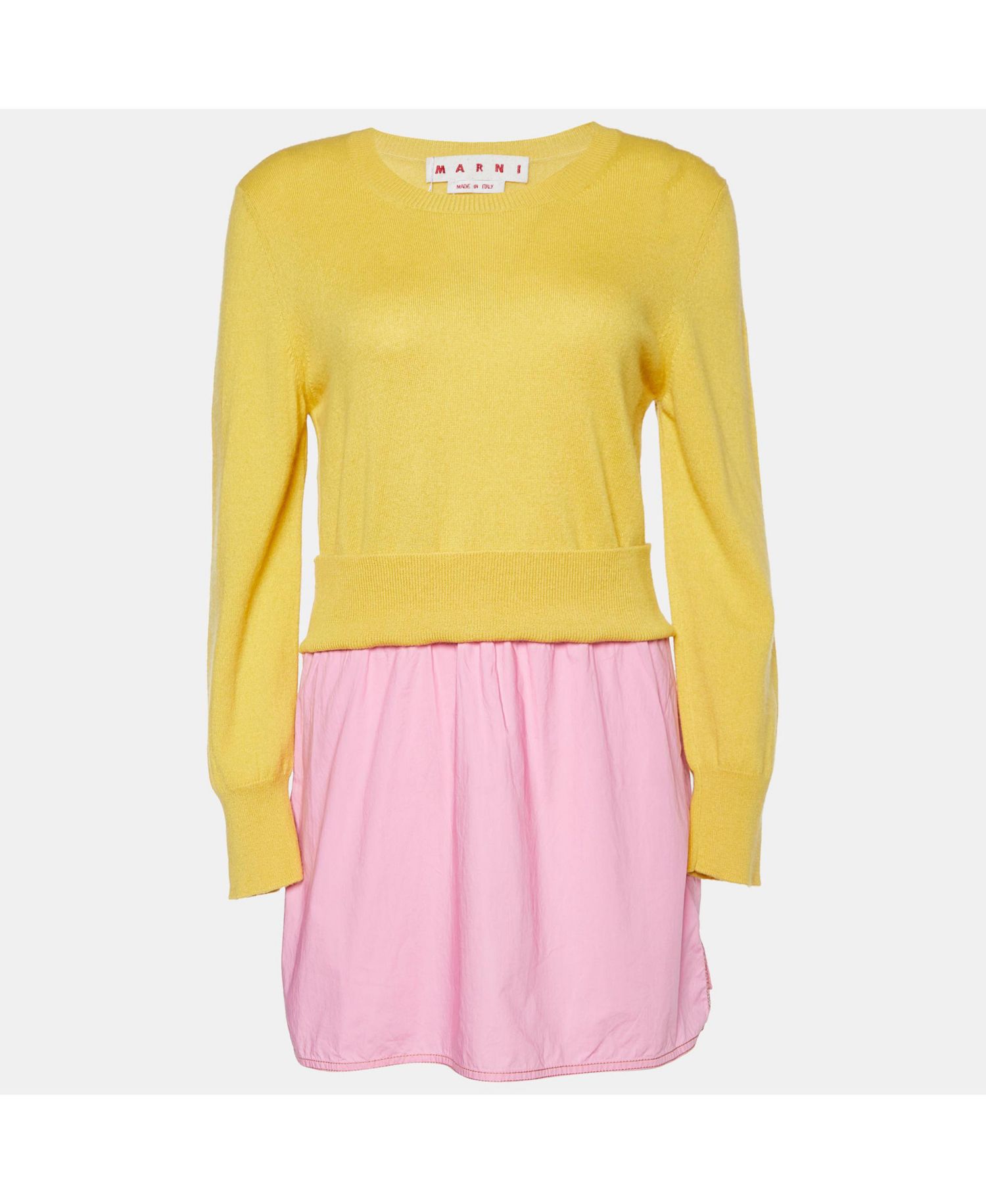 Women's Knit and Cotton Layered Sweater