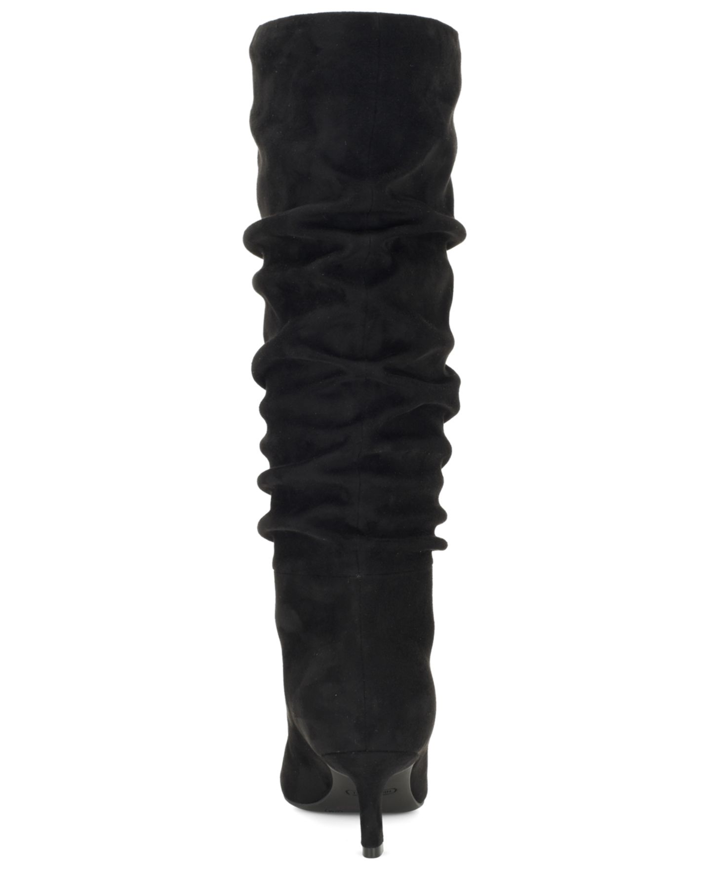 Женские ботинки Nine West Riyaa Tall Slouch Dress Boots, Regular & Wide Calf, цвет: Чёрный замшевый — фото 3