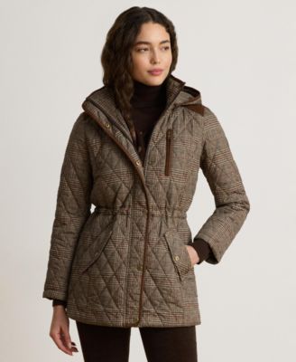Women's Hooded Anorak Quilted Coat, Created for Macy's