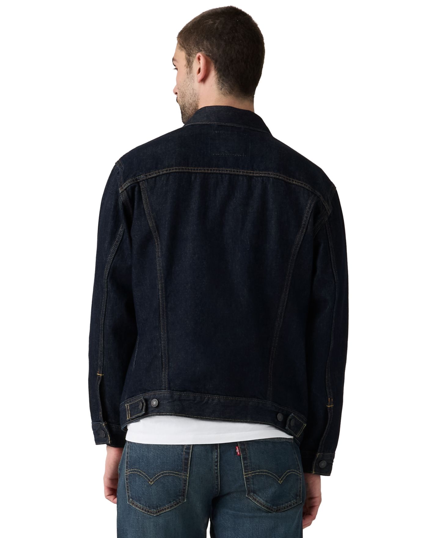 Мужская куртка Levi's Relaxed-Fit Trucker, цвет: Rinse It Out — фото 4