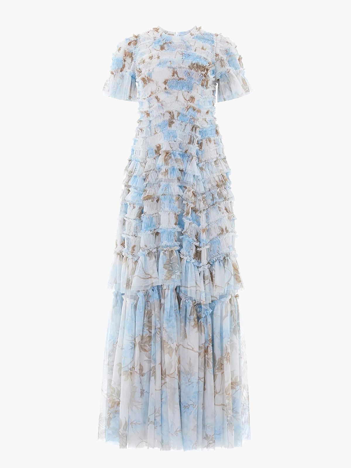 Needle & Thread Women's Wisteria Valentine Ruffle Gown view 3 — MAYCSS fashion products